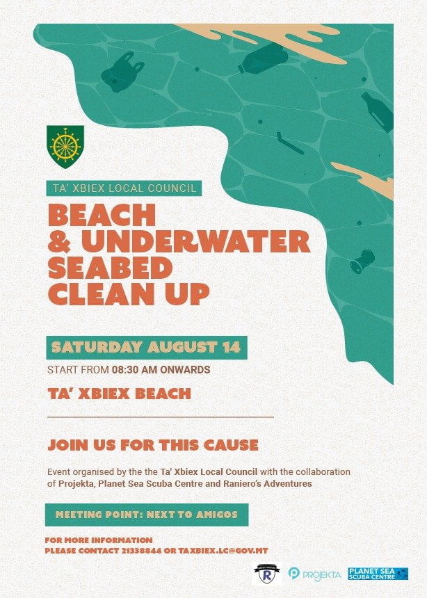 Ta Xbiex beach clean-up | sea pollution